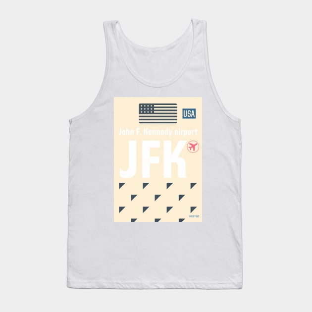 JFK airport sticker Tank Top by Woohoo